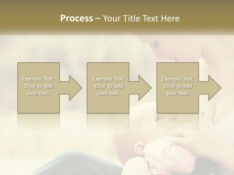 A Woman Holding A Baby In Her Lap PowerPoint Template