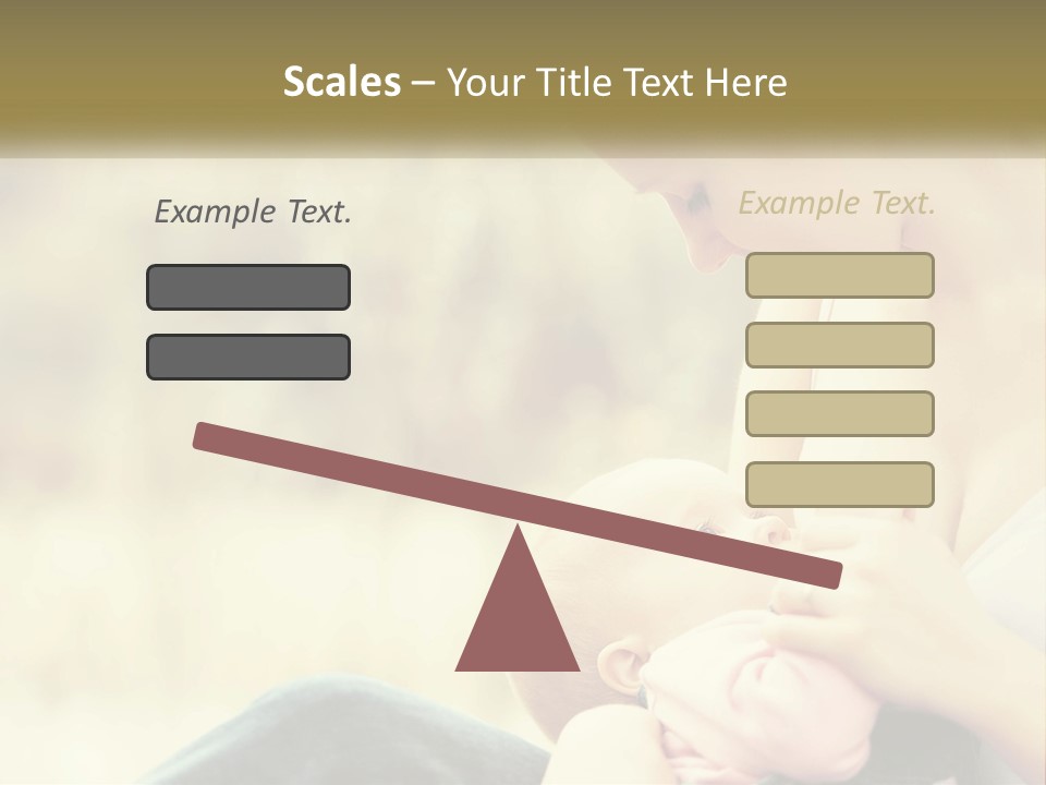 A Woman Holding A Baby In Her Lap PowerPoint Template