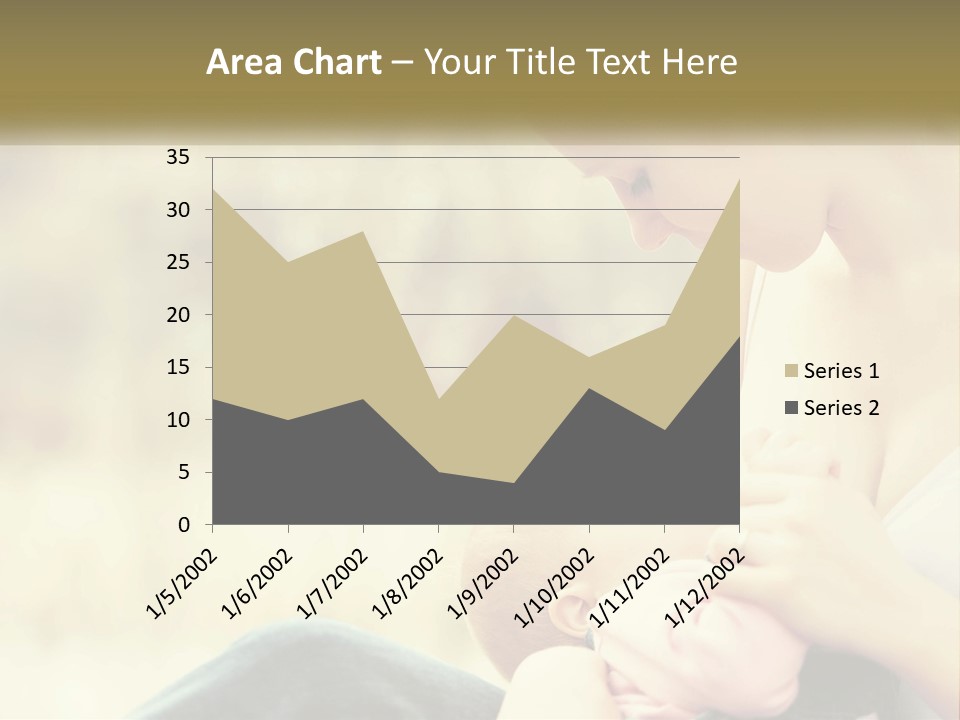 A Woman Holding A Baby In Her Lap PowerPoint Template