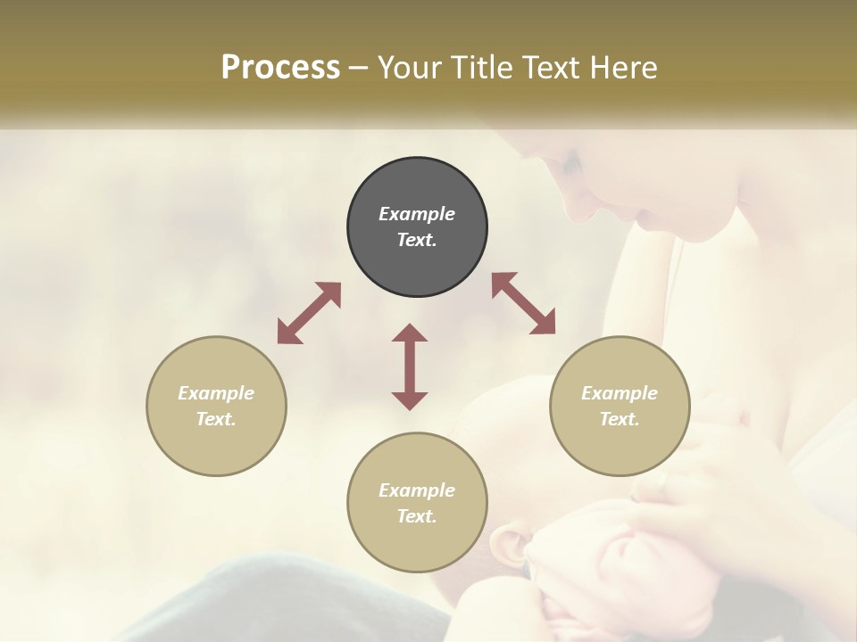 A Woman Holding A Baby In Her Lap PowerPoint Template