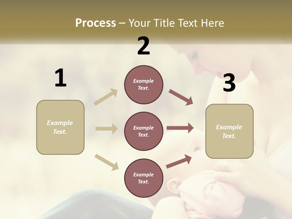 A Woman Holding A Baby In Her Lap PowerPoint Template