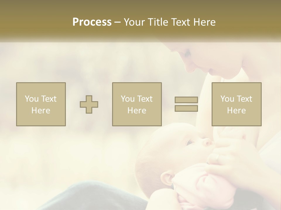 A Woman Holding A Baby In Her Lap PowerPoint Template