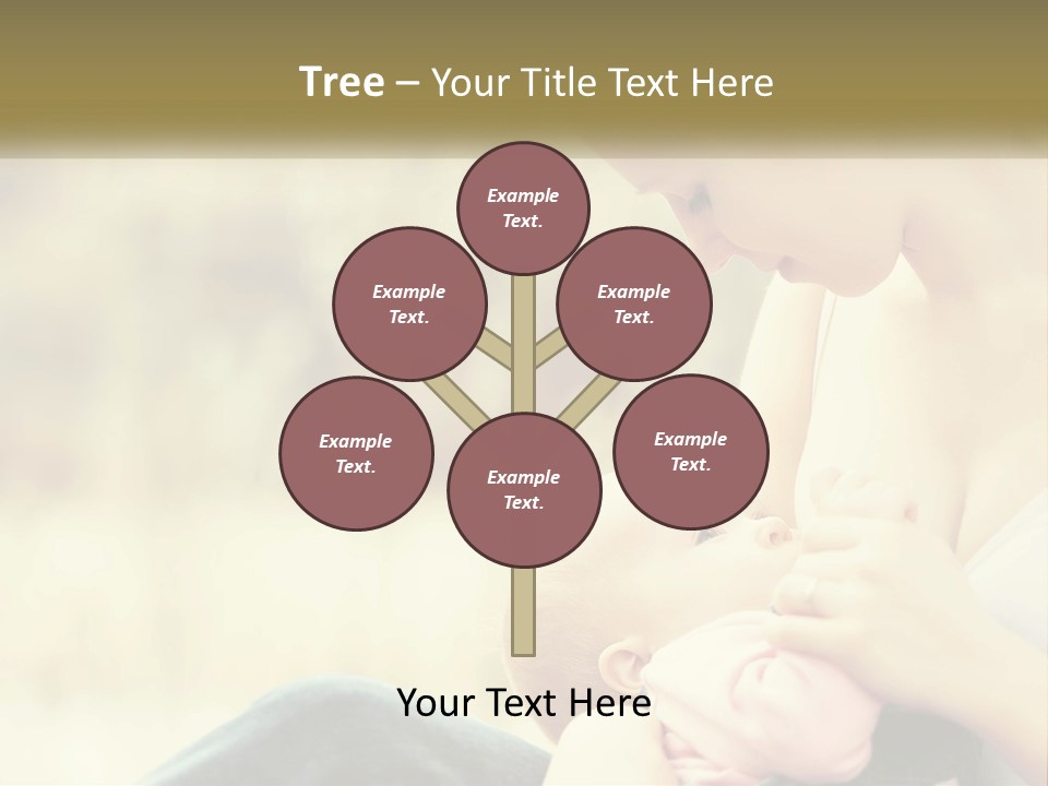 A Woman Holding A Baby In Her Lap PowerPoint Template