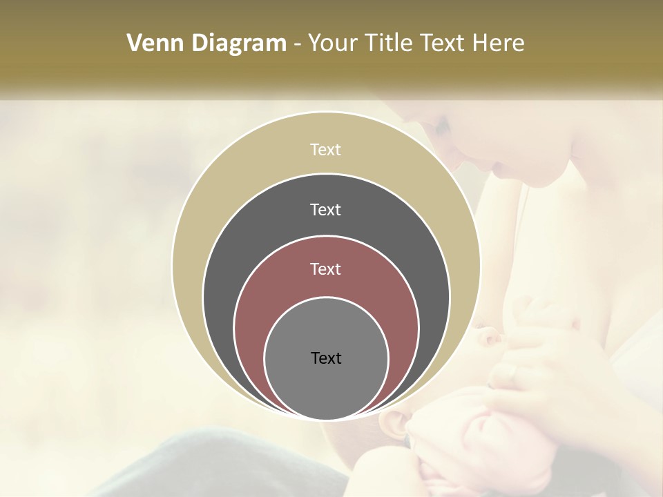 A Woman Holding A Baby In Her Lap PowerPoint Template