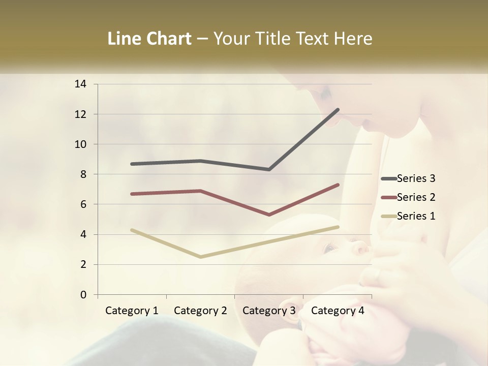 A Woman Holding A Baby In Her Lap PowerPoint Template