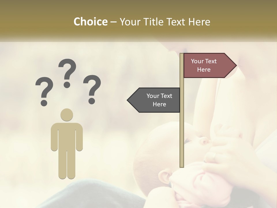 A Woman Holding A Baby In Her Lap PowerPoint Template