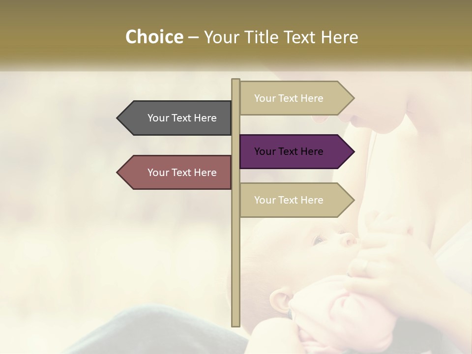 A Woman Holding A Baby In Her Lap PowerPoint Template