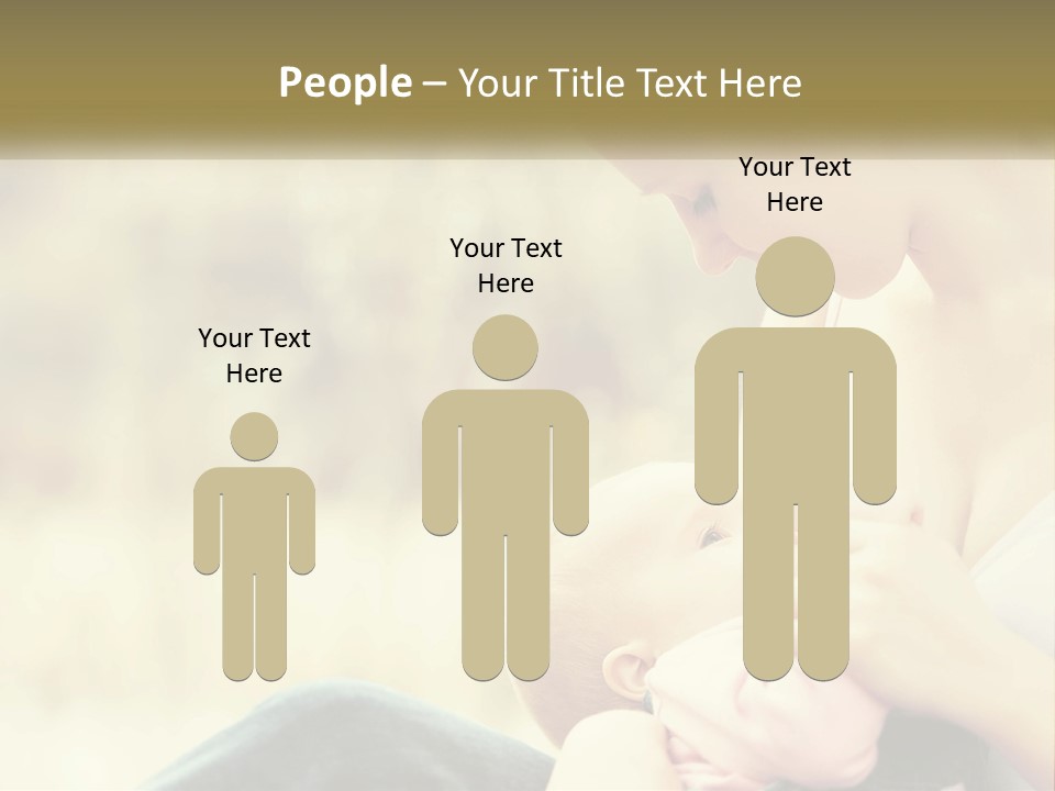 A Woman Holding A Baby In Her Lap PowerPoint Template