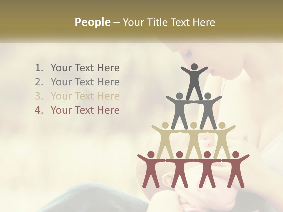 A Woman Holding A Baby In Her Lap PowerPoint Template