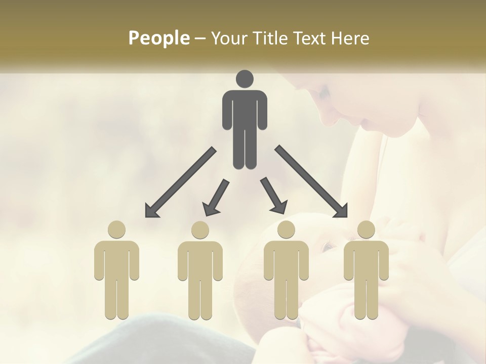 A Woman Holding A Baby In Her Lap PowerPoint Template