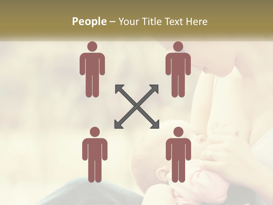 A Woman Holding A Baby In Her Lap PowerPoint Template