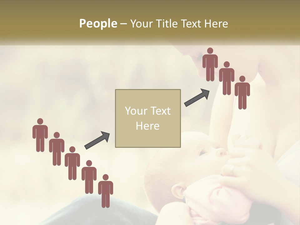 A Woman Holding A Baby In Her Lap PowerPoint Template