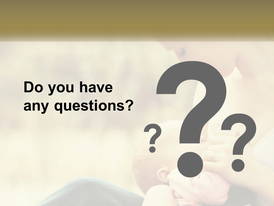 A Woman Holding A Baby In Her Lap PowerPoint Template