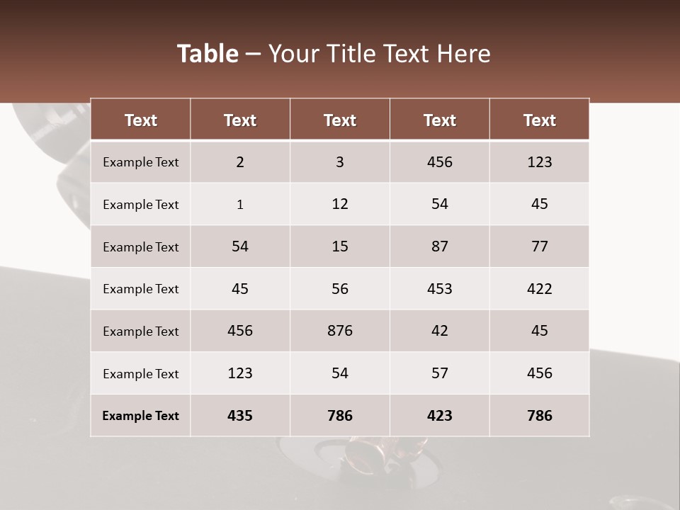 A Microscope And A Piece Of Chocolate On A Table PowerPoint Template