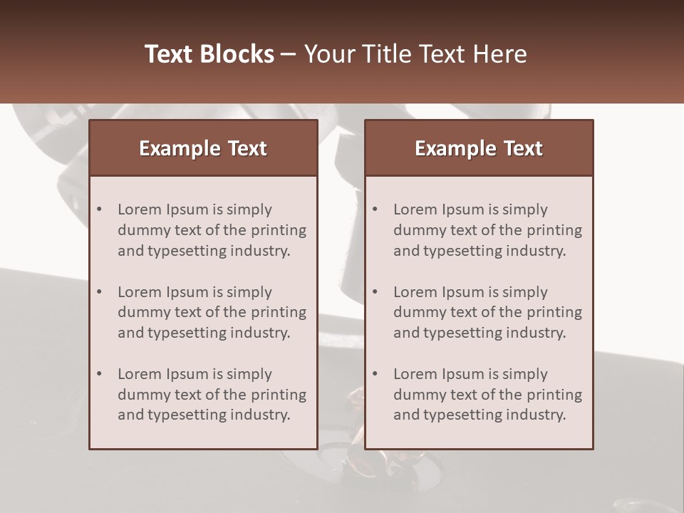 A Microscope And A Piece Of Chocolate On A Table PowerPoint Template
