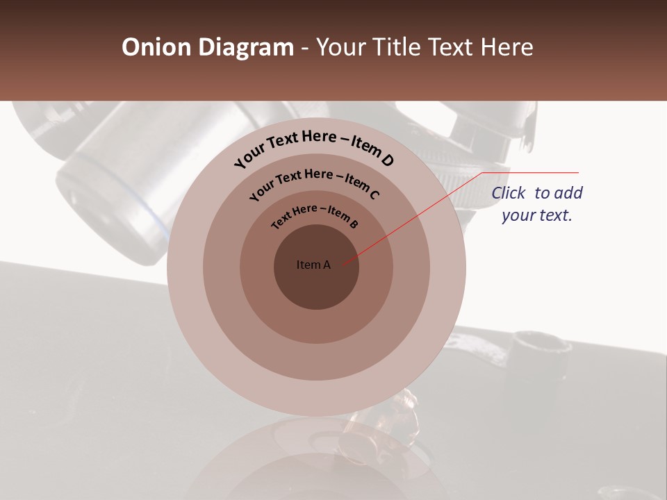 A Microscope And A Piece Of Chocolate On A Table PowerPoint Template