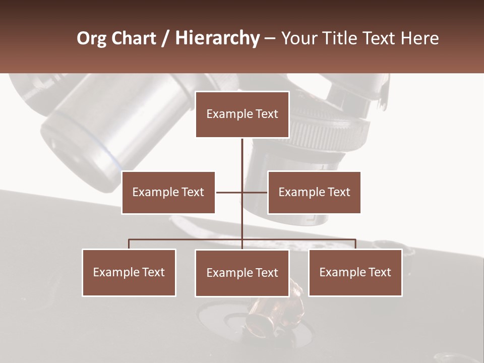 A Microscope And A Piece Of Chocolate On A Table PowerPoint Template
