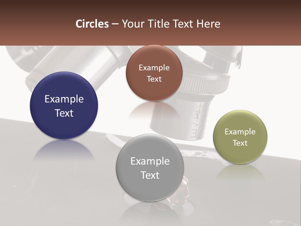 A Microscope And A Piece Of Chocolate On A Table PowerPoint Template