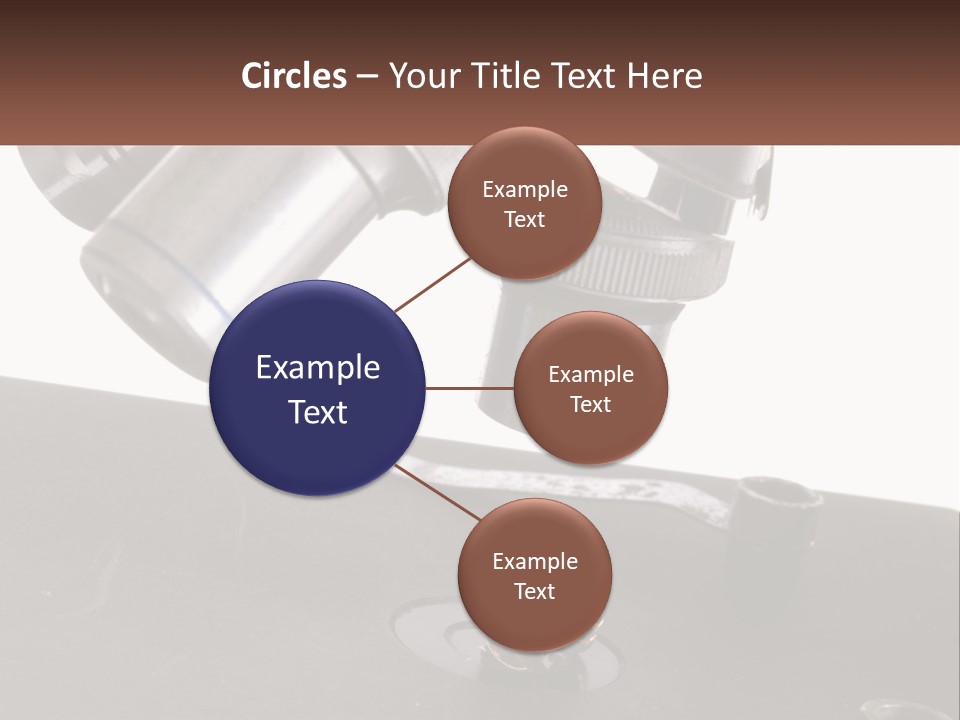 A Microscope And A Piece Of Chocolate On A Table PowerPoint Template