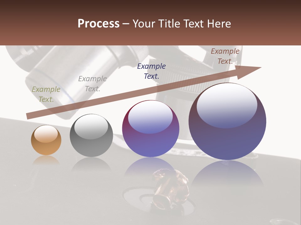 A Microscope And A Piece Of Chocolate On A Table PowerPoint Template