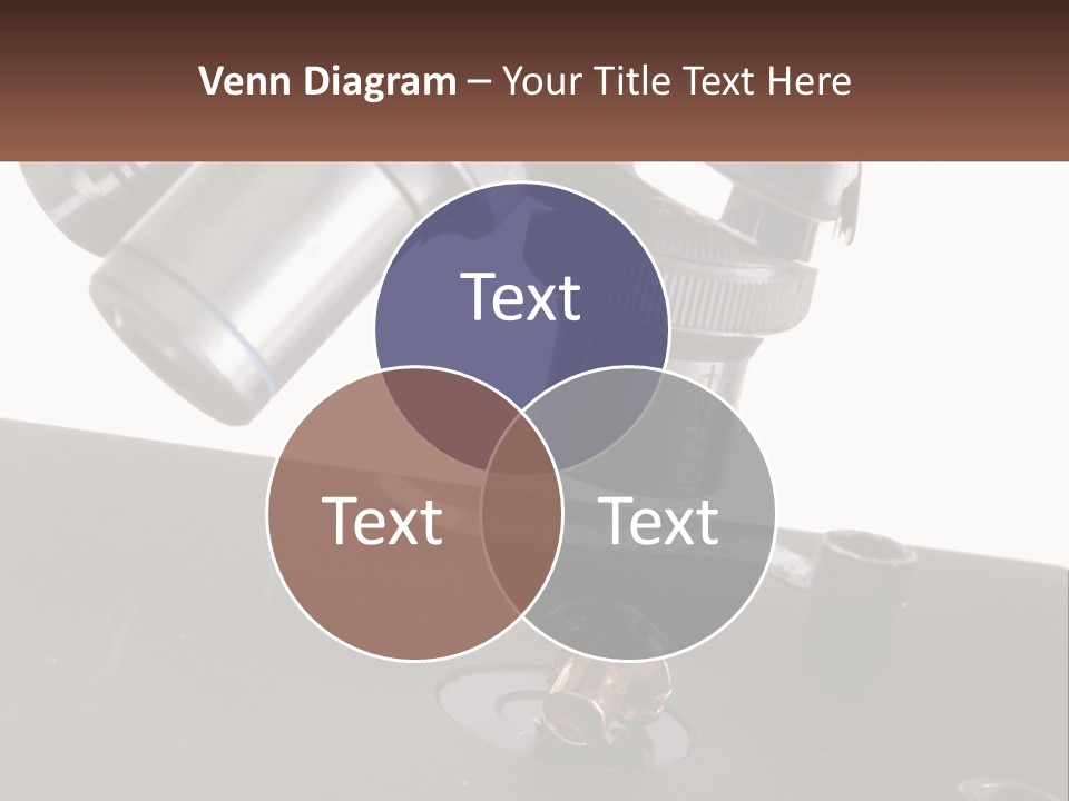 A Microscope And A Piece Of Chocolate On A Table PowerPoint Template