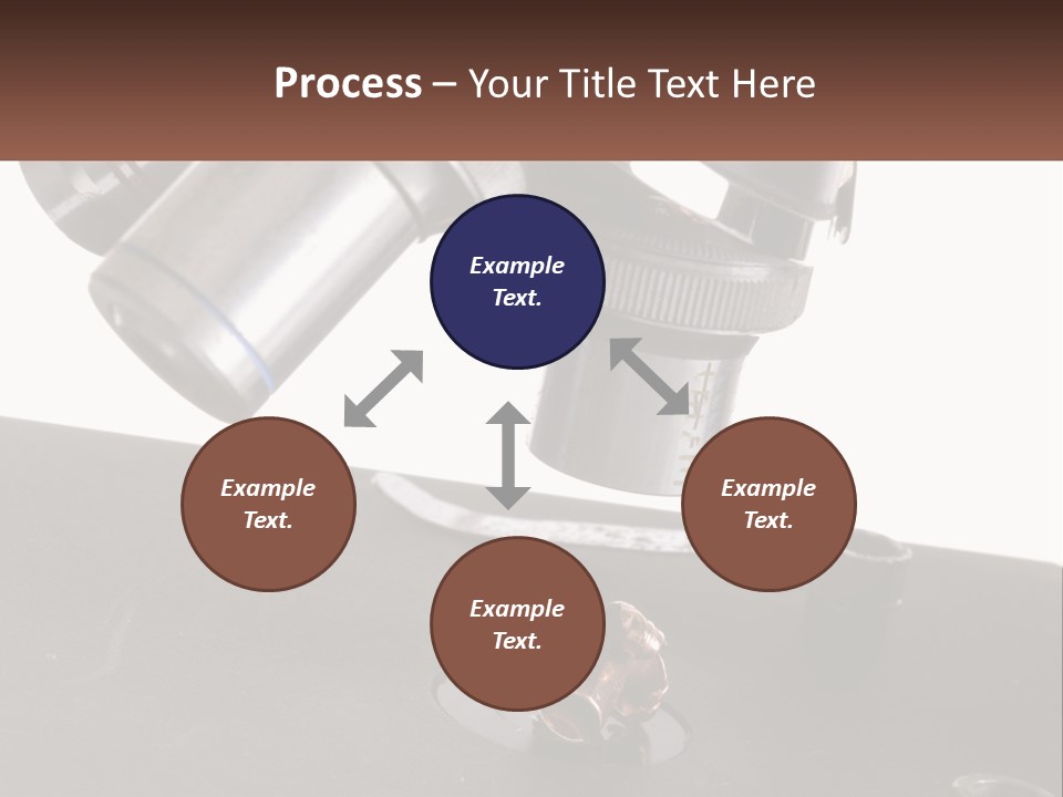 A Microscope And A Piece Of Chocolate On A Table PowerPoint Template