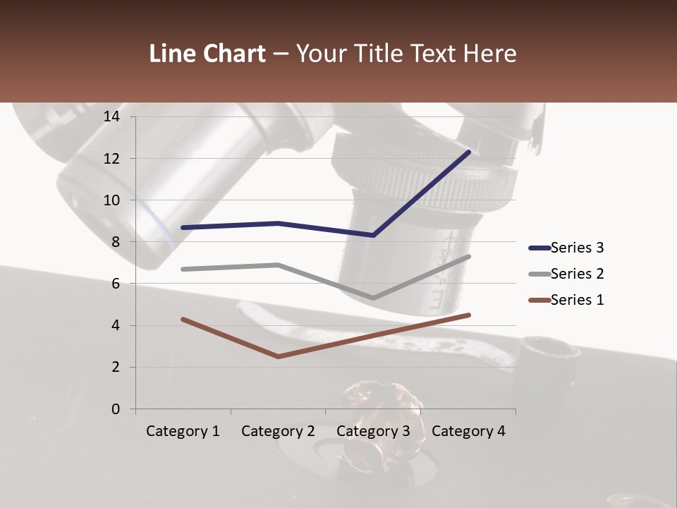 A Microscope And A Piece Of Chocolate On A Table PowerPoint Template