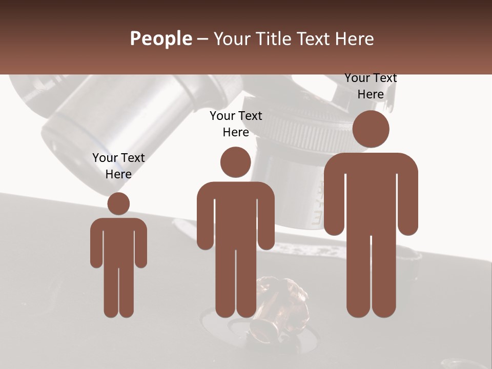 A Microscope And A Piece Of Chocolate On A Table PowerPoint Template