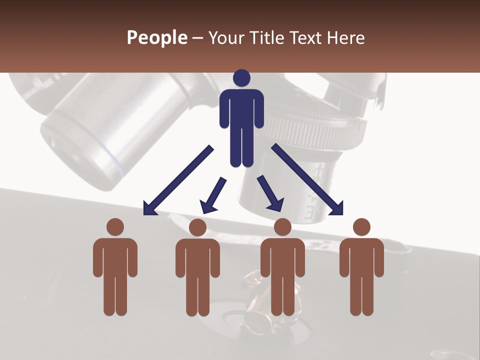 A Microscope And A Piece Of Chocolate On A Table PowerPoint Template