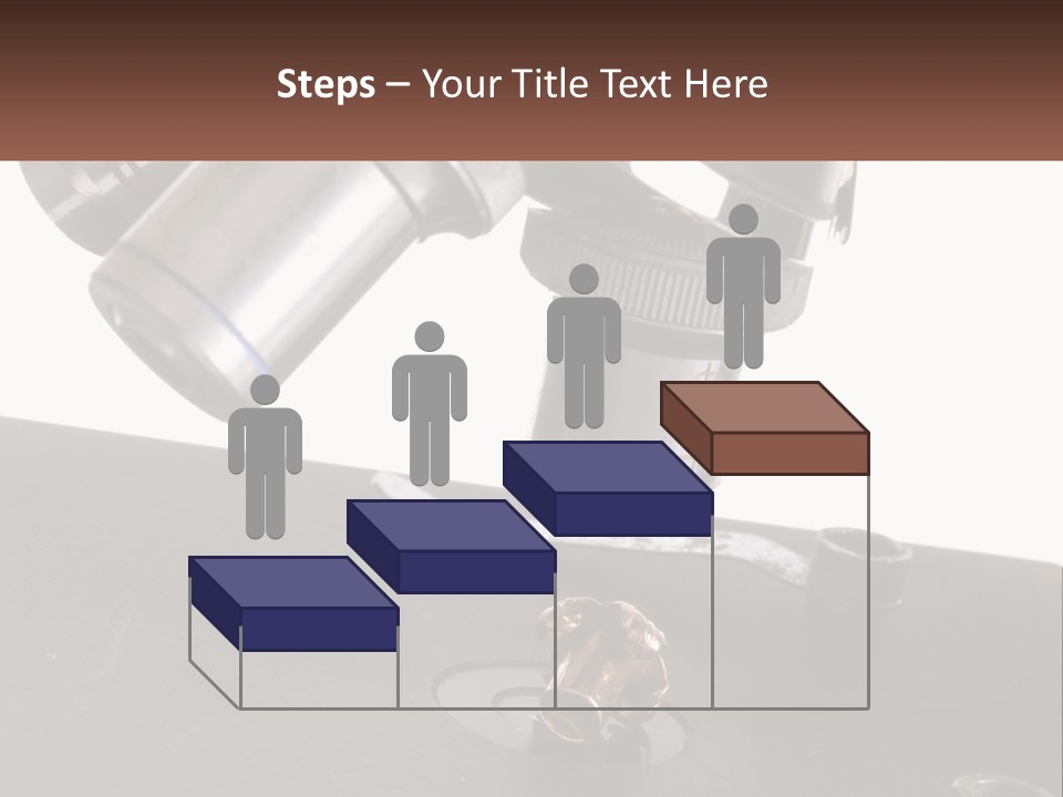 A Microscope And A Piece Of Chocolate On A Table PowerPoint Template