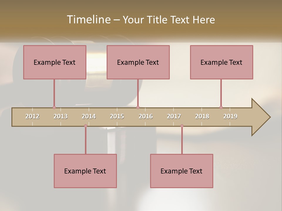 A Judge's Gavel Sitting On Top Of A Wooden Table PowerPoint Template