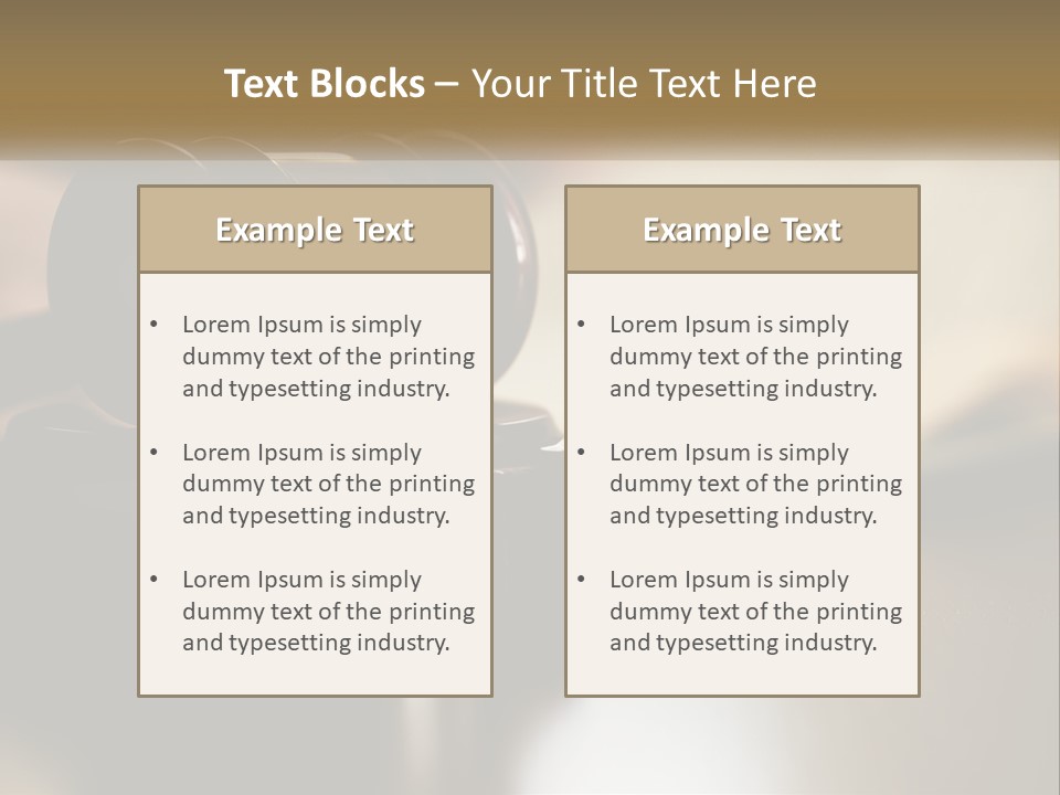 A Judge's Gavel Sitting On Top Of A Wooden Table PowerPoint Template