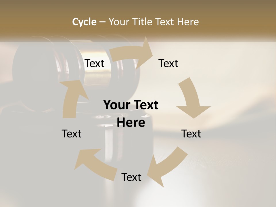 A Judge's Gavel Sitting On Top Of A Wooden Table PowerPoint Template