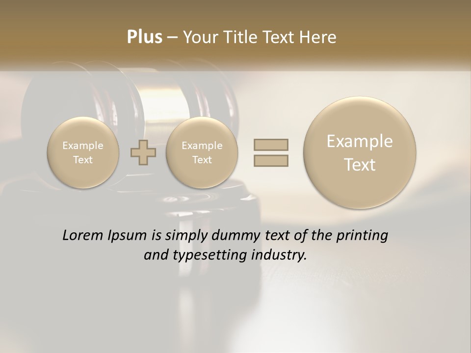 A Judge's Gavel Sitting On Top Of A Wooden Table PowerPoint Template