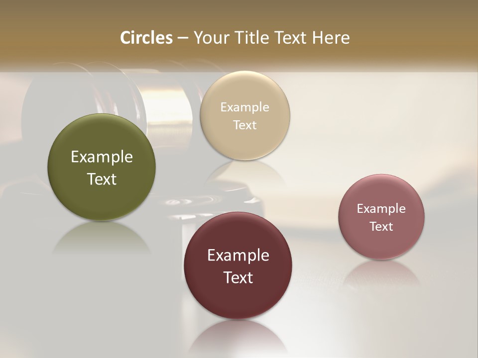 A Judge's Gavel Sitting On Top Of A Wooden Table PowerPoint Template