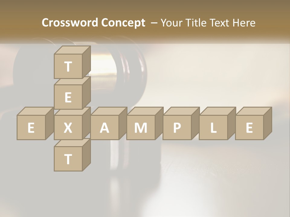 A Judge's Gavel Sitting On Top Of A Wooden Table PowerPoint Template
