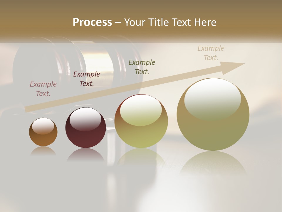 A Judge's Gavel Sitting On Top Of A Wooden Table PowerPoint Template