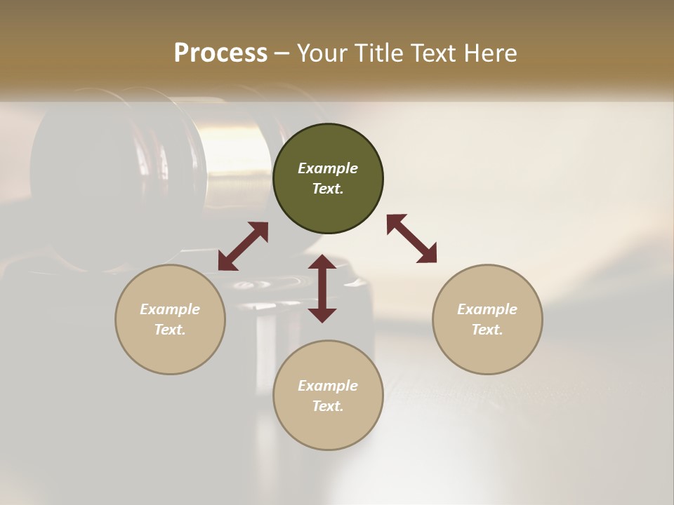 A Judge's Gavel Sitting On Top Of A Wooden Table PowerPoint Template