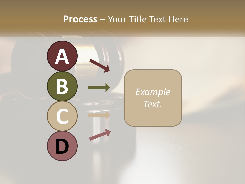 A Judge's Gavel Sitting On Top Of A Wooden Table PowerPoint Template
