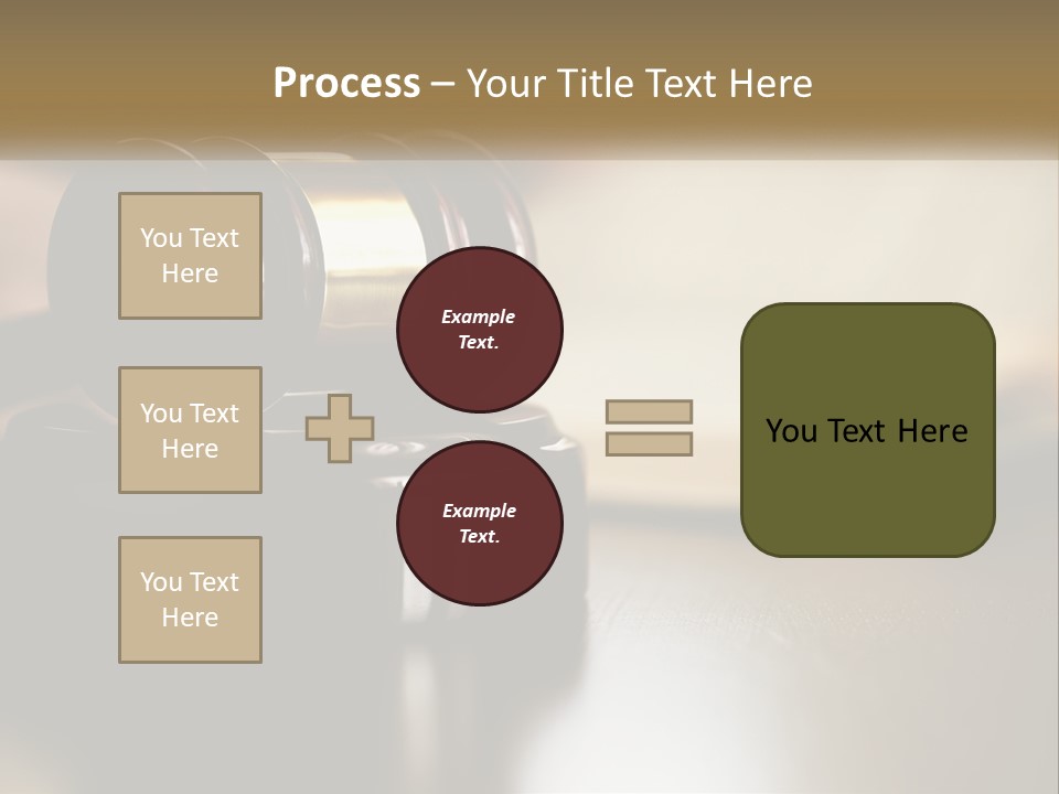 A Judge's Gavel Sitting On Top Of A Wooden Table PowerPoint Template