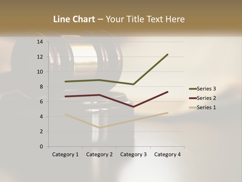 A Judge's Gavel Sitting On Top Of A Wooden Table PowerPoint Template