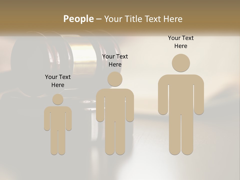A Judge's Gavel Sitting On Top Of A Wooden Table PowerPoint Template