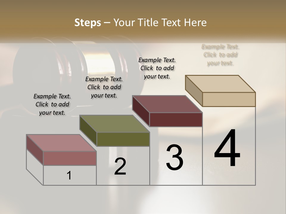 A Judge's Gavel Sitting On Top Of A Wooden Table PowerPoint Template