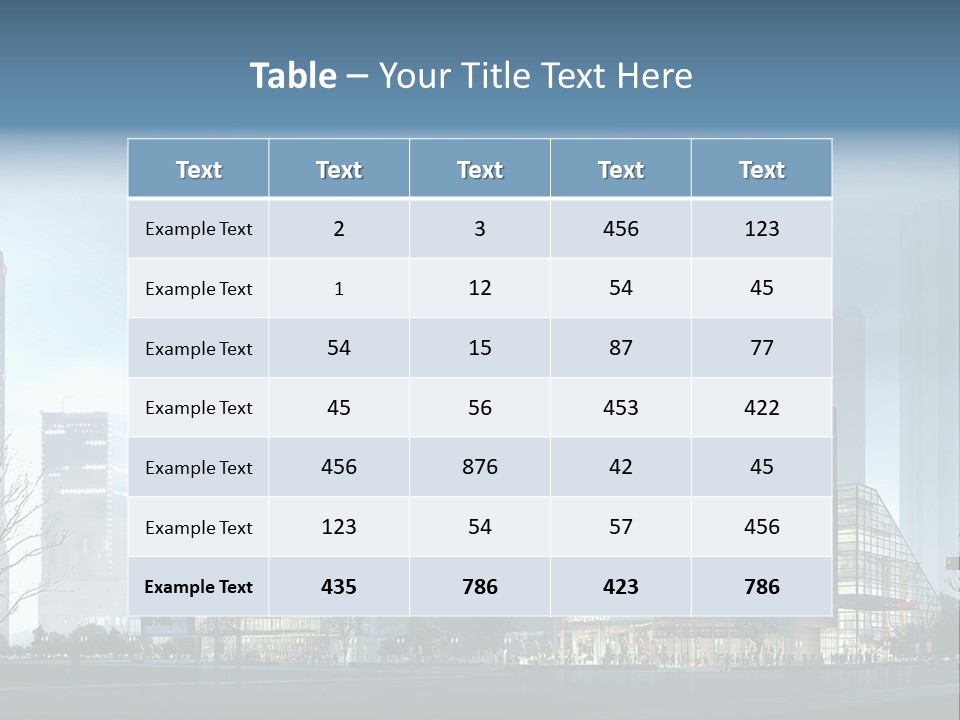 A Cityscape With Skyscrapers In The Background PowerPoint Template