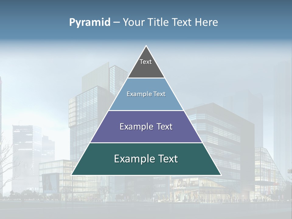 A Cityscape With Skyscrapers In The Background PowerPoint Template