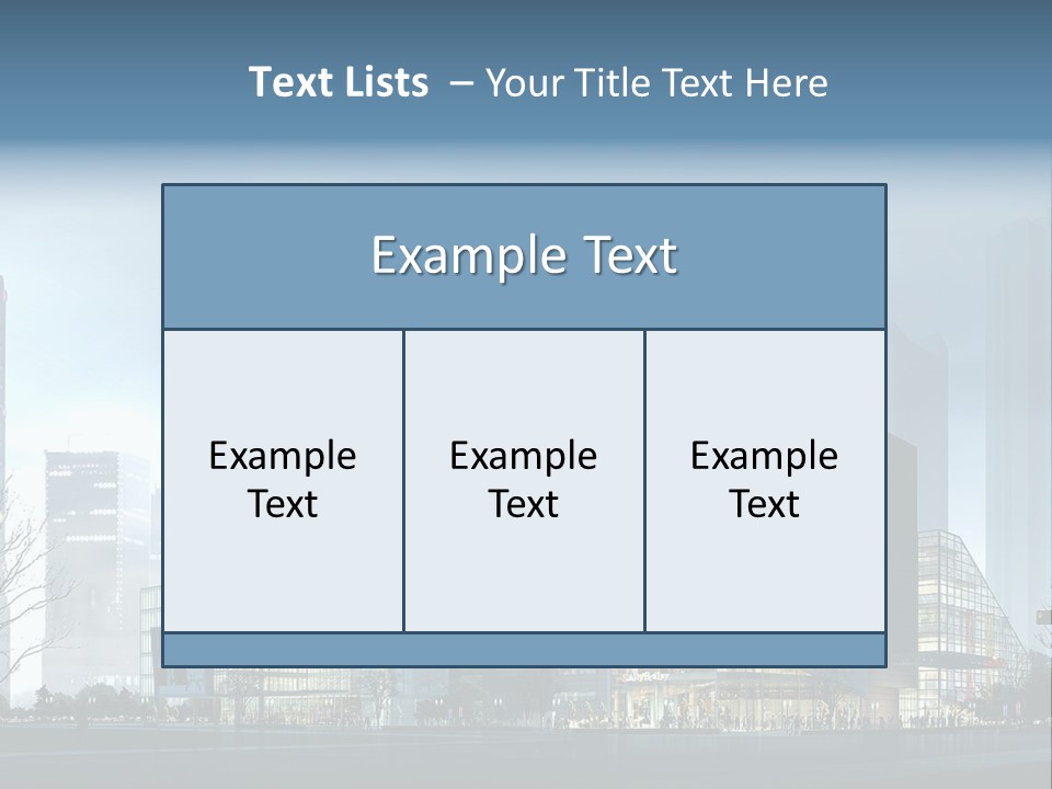 A Cityscape With Skyscrapers In The Background PowerPoint Template