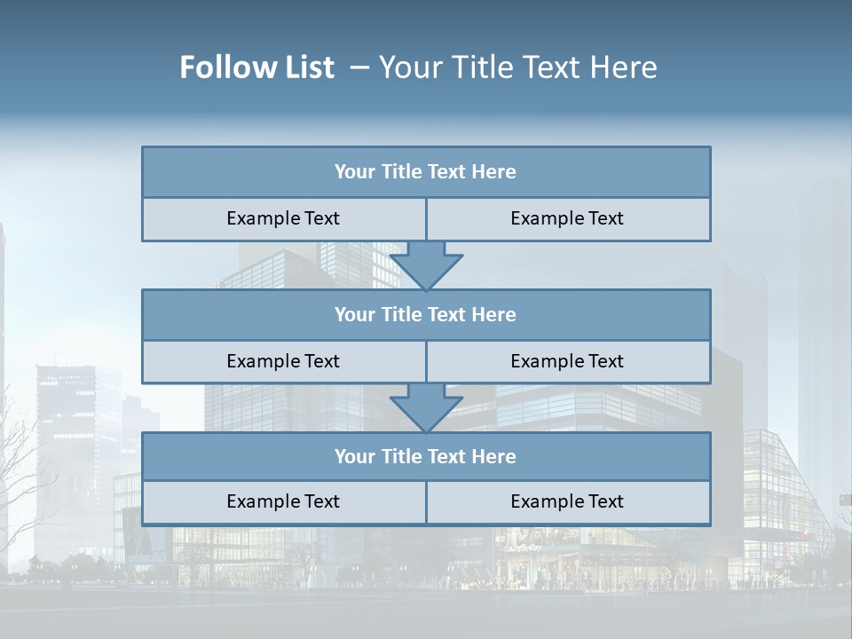 A Cityscape With Skyscrapers In The Background PowerPoint Template