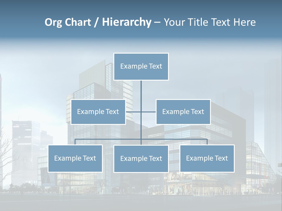 A Cityscape With Skyscrapers In The Background PowerPoint Template