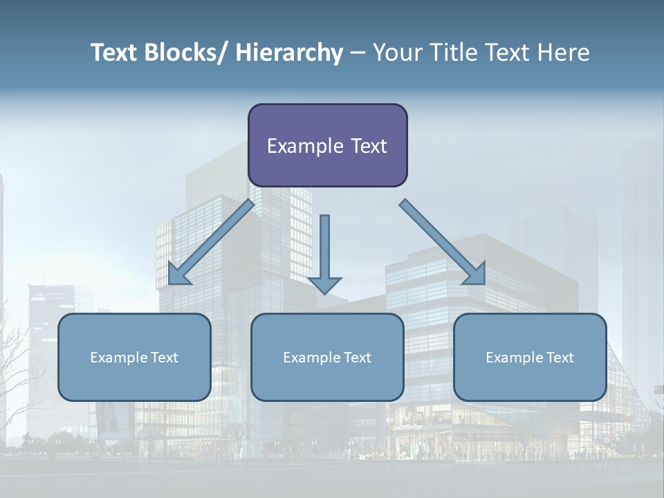 A Cityscape With Skyscrapers In The Background PowerPoint Template