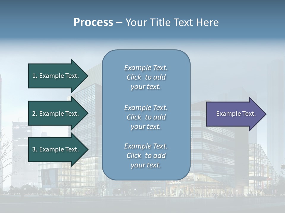 A Cityscape With Skyscrapers In The Background PowerPoint Template